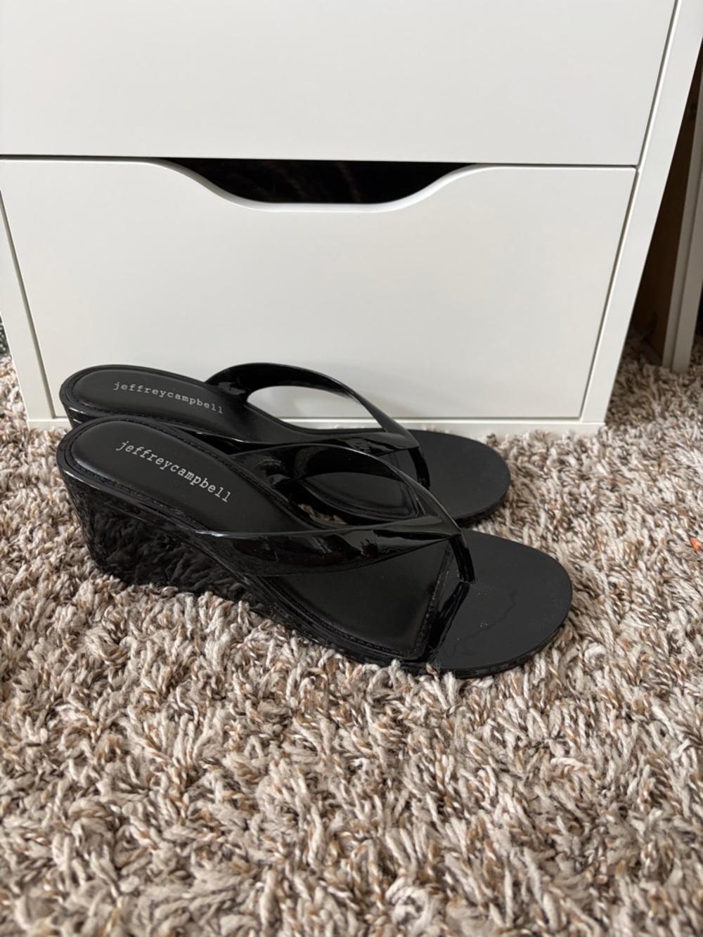 Jeffrey Campbell Gigabyte Wedge Flip Flop